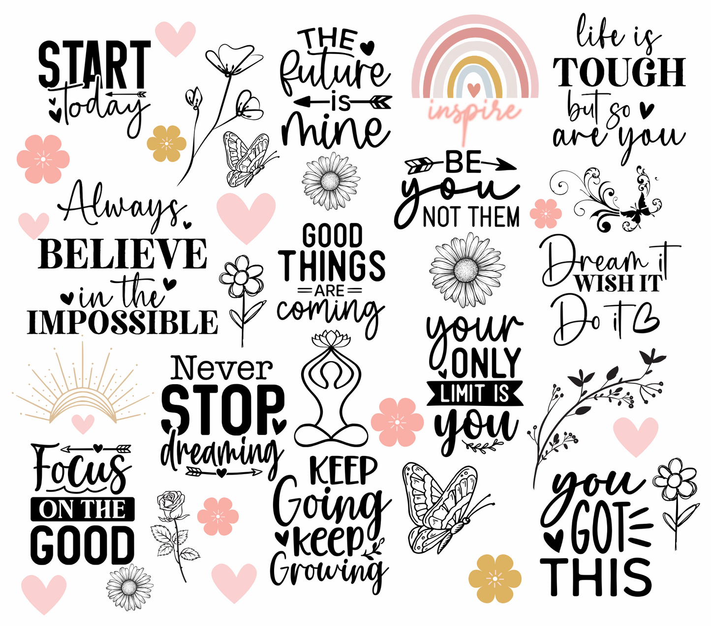 Inspirational Quote Tumbler