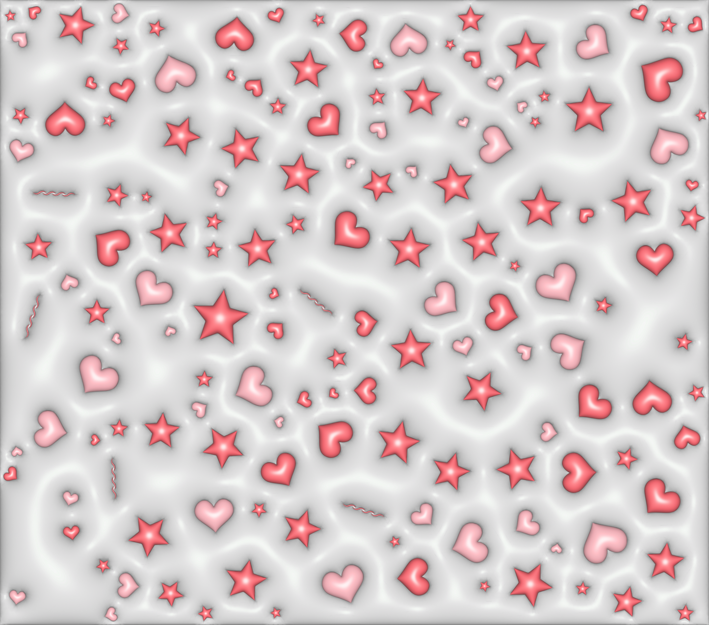 Pink stars and hearts tumbler
