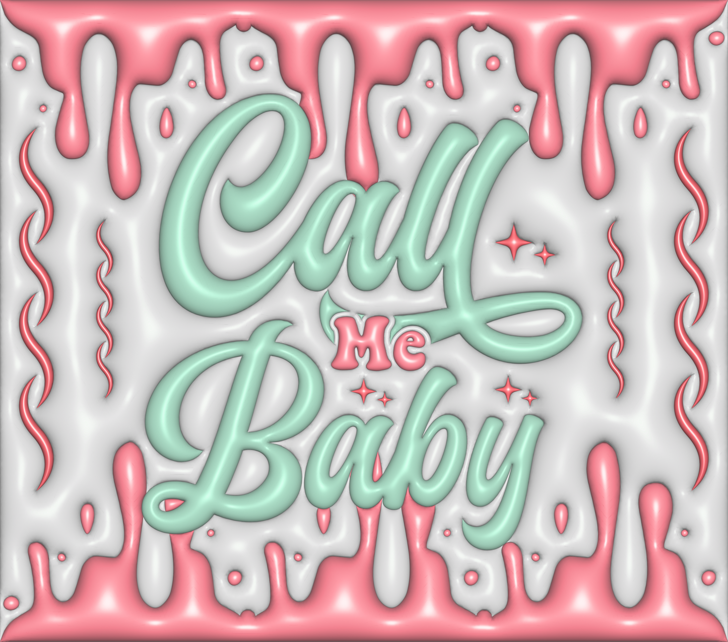 Pink and Mint Call Me Baby Tumbler