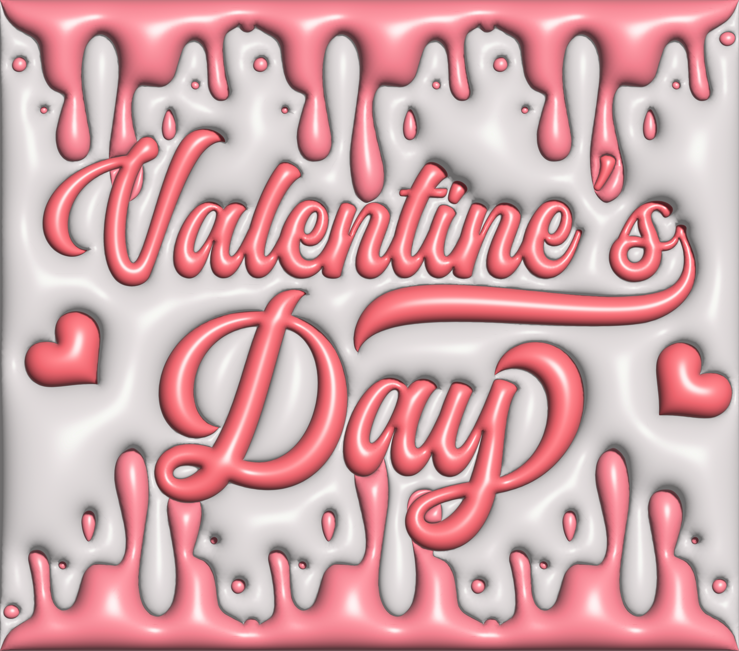 Pink and White Valentine Tumbler