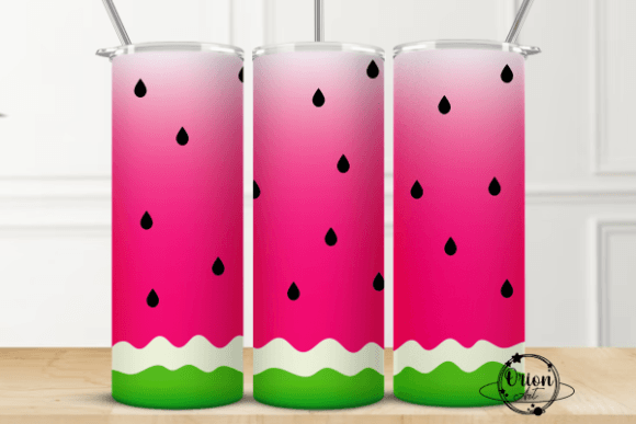 Watermelon Tumbler with seeds