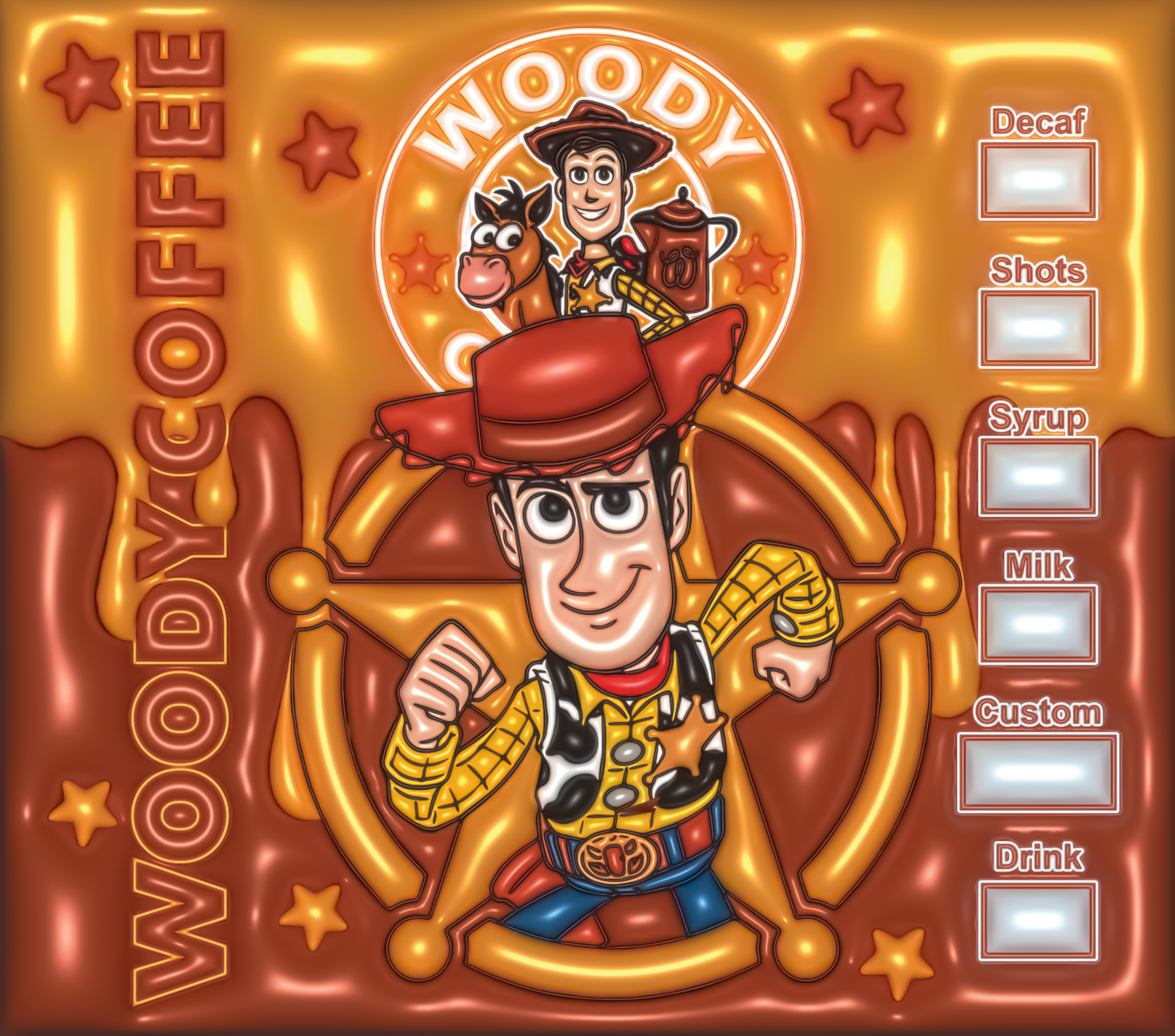 Woody Toy Story Starbucks Coffee