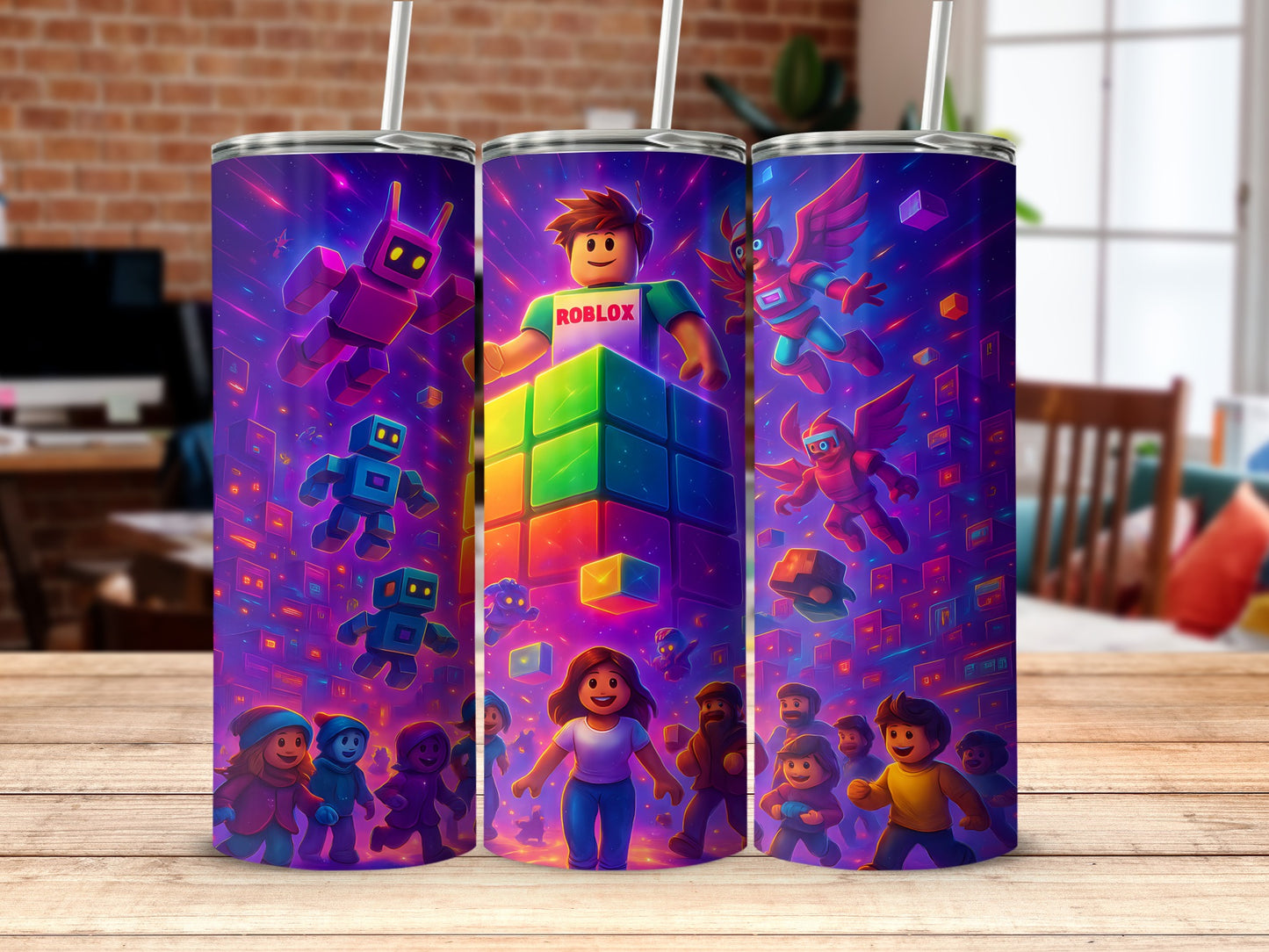 Roblox Inspired Colorful Adventure Tumbler Design