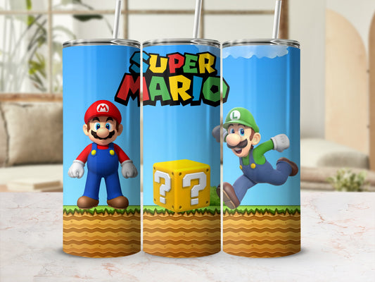 Super Mario and Luigi Tumbler Cup for Fans