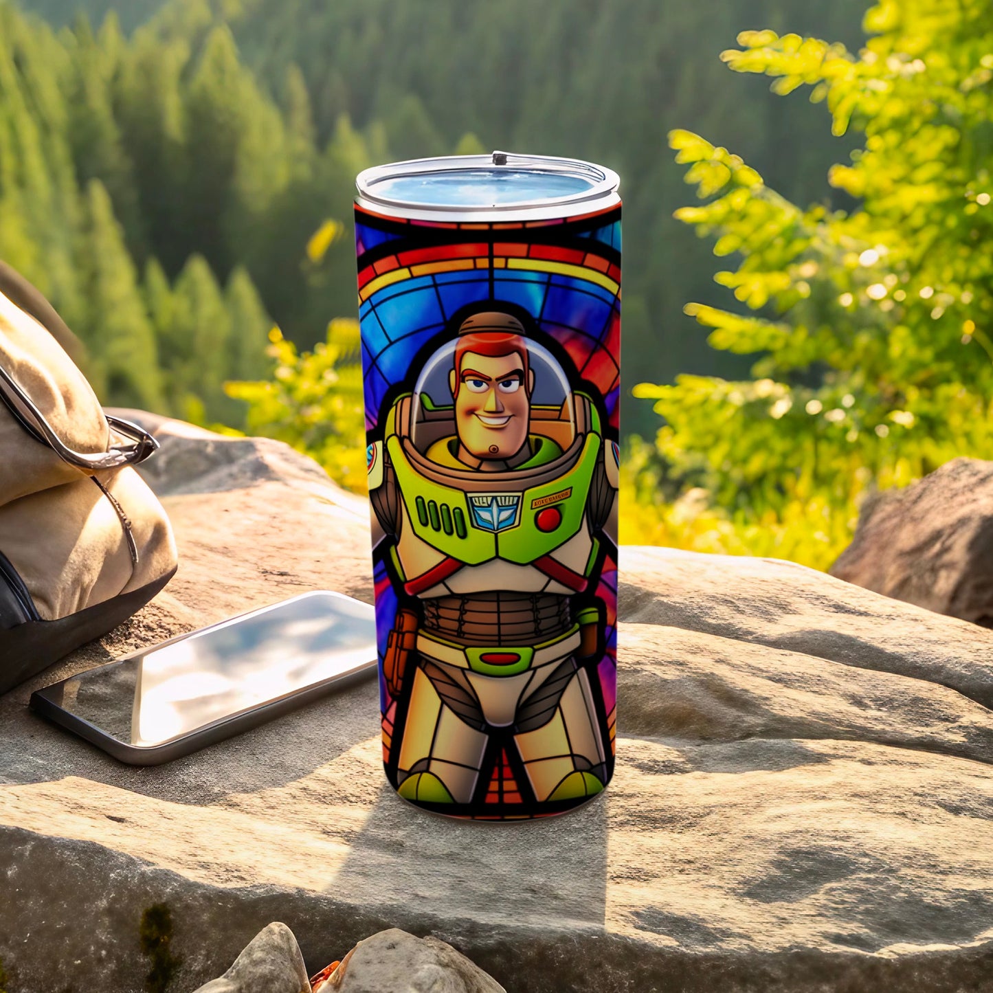 Buzz Lightyear Colorful Outdoor Adventure Tumbler