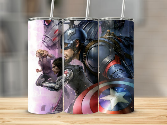 Superhero Themed Tumbler Featuring Fan Favorites