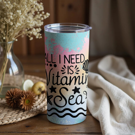 All I Need Is Vitamin Sea Travel Tumbler Cup