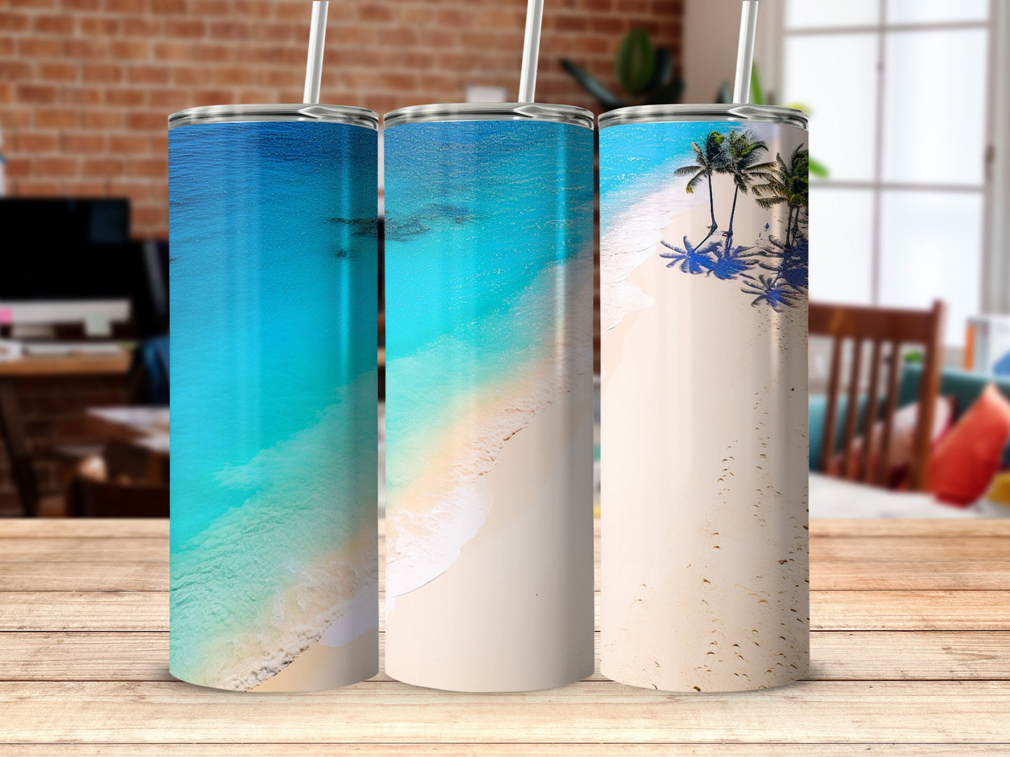 Tropical Beach Ocean Palm Tree Sand Scene Tumbler product type
Tropical Beach
Ocean Blue
Palm Trees
Sandy Shore
Summer Vibes
Vacation Time
Island Paradise
Coastal Living
Beach Scene
Sea Water
Turquoise Water
White Beach
Ocean Waves
Sun Shadows
Holiday Design
Destination Theme
Drink Container
Travel Mug
Gift Idea
Ocean Lover