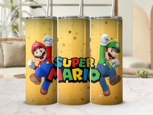 Super Mario and Luigi Design Tumbler Cup