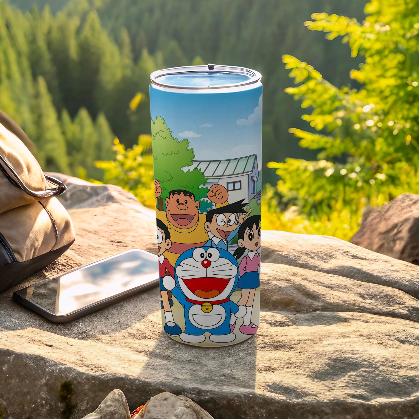Cartoon Characters Travel Tumbler for Outdoor Adventures