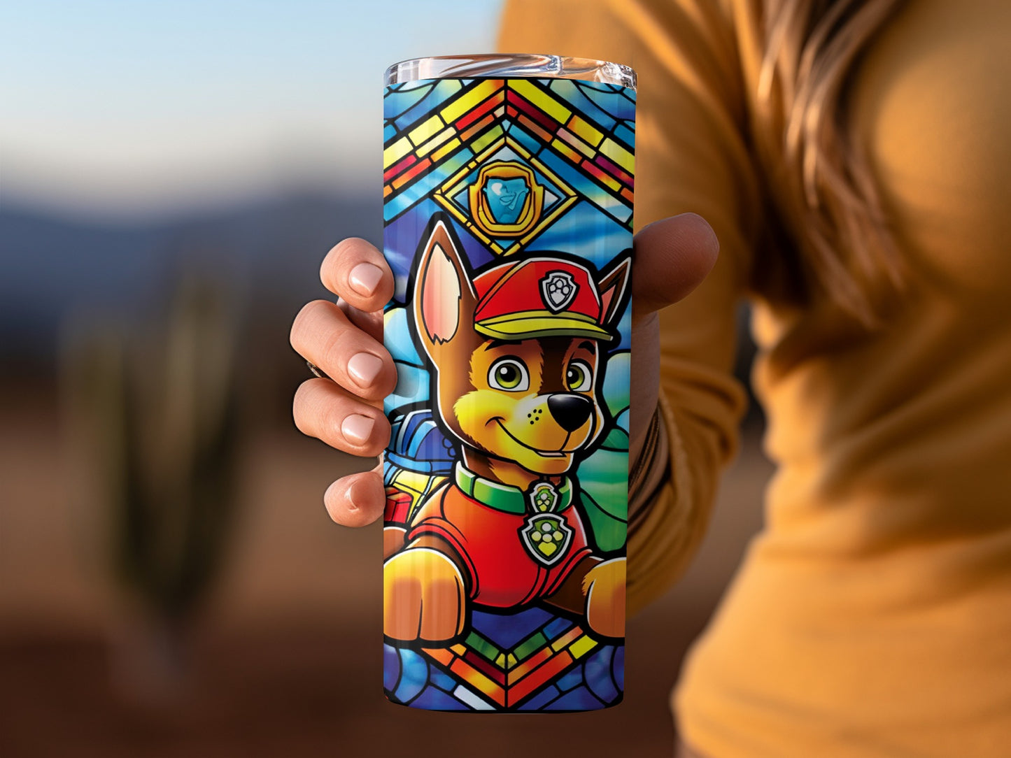 Paw Patrol Chase Character Design Insulated Tumbler