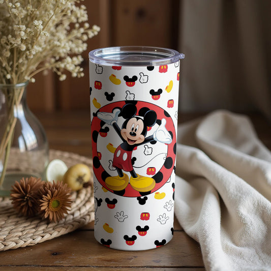 Mickey Mouse Design Tumbler with Colorful Graphics