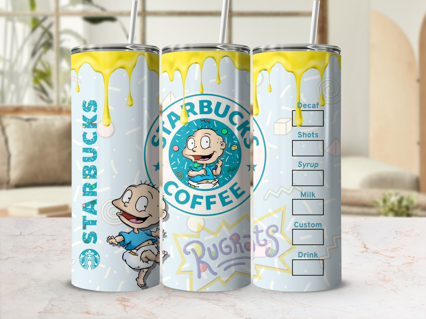 Starbucks Rugrats Themed Tumbler for Coffee Lovers