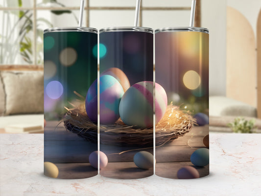 Spring Pastel Eggs Nest Fairy Lights Tumbler product type