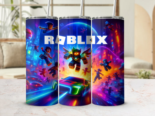 Colorful Gaming Adventure Themed Tumbler Drinkware
