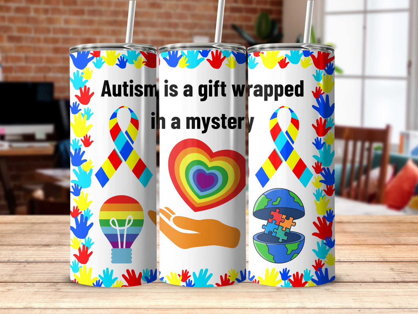 Autism is a gift wrapped in a mystery tumbler