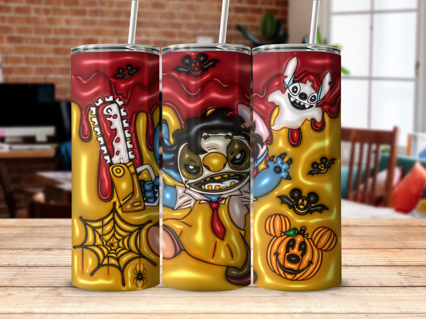 Halloween Horror Characters Insulated Tumbler Cup