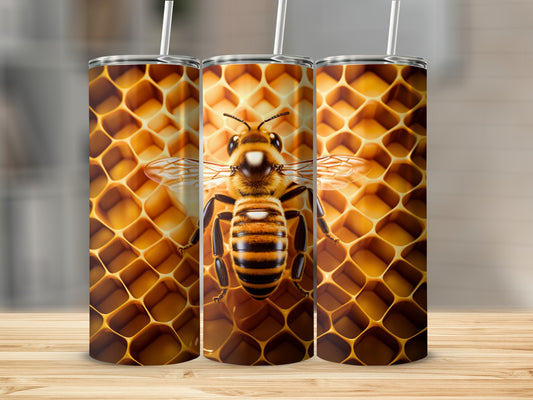 Honeycomb Bee Design Custom Insulated Tumbler product type
Bee, Honeycomb, Tumbler, Honey, Insect, Nature, Animal, Gold, Yellow, Stripes, Hexagon, Nectar, Pollinator, Hive, Drinkware, Beverage, Summer, Outdoors, Wildlife, Apiary