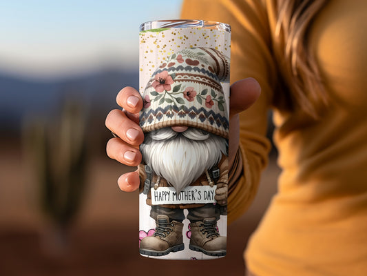 Rustic Gnome Happy Mother's Day Travel Mug Gift Idea
