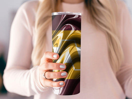 Washington Football Team Gold Swirls Design Tumblers
