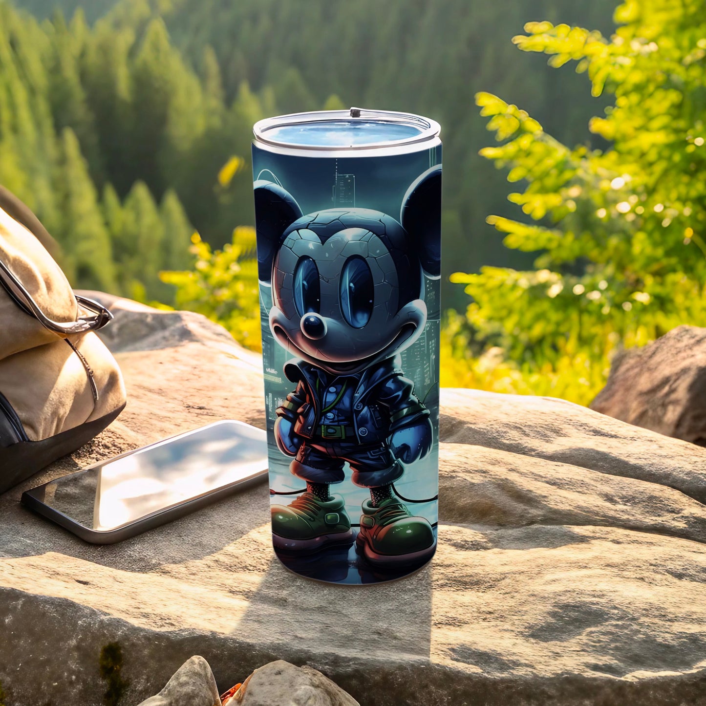 Stylish Mickey Mouse Themed Travel Tumbler