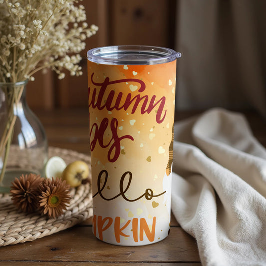 Autumn Vibes Hello Pumpkin Insulated Tumbler