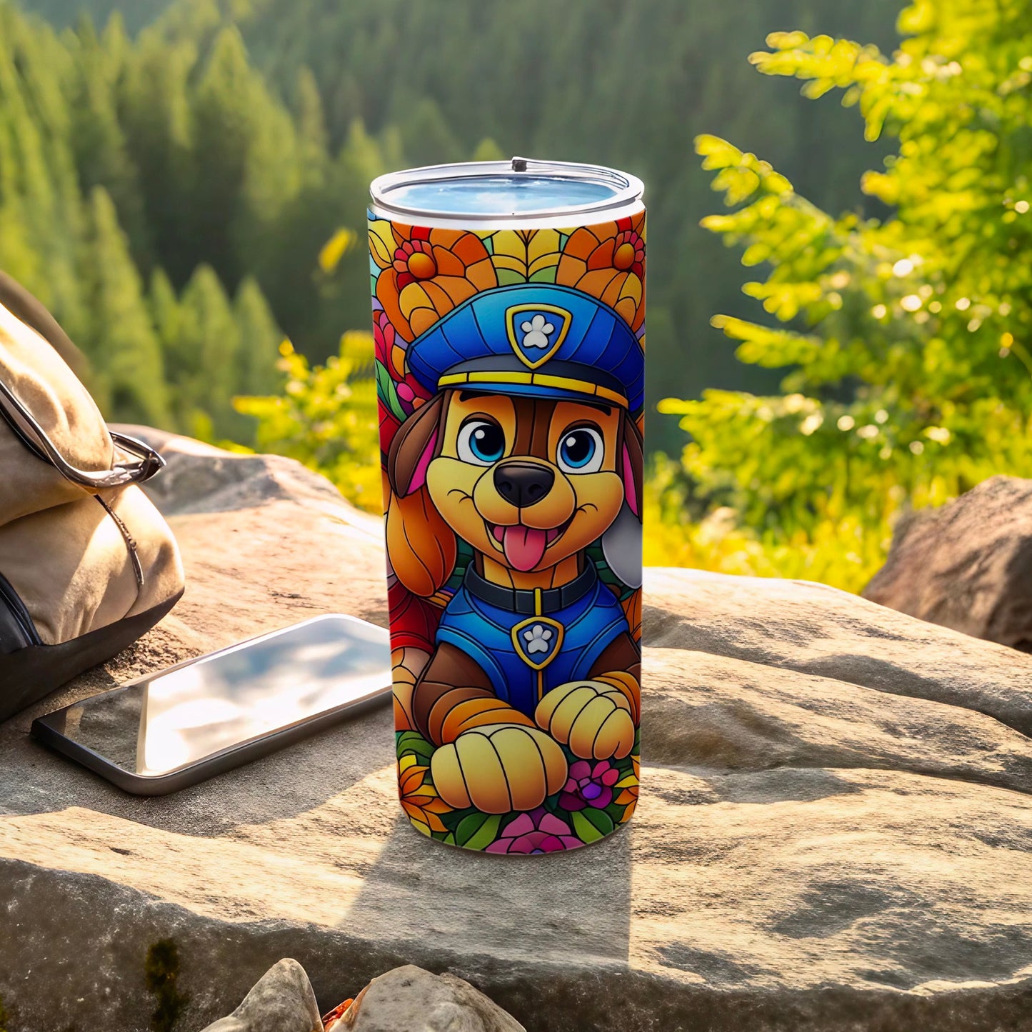 Colorful Dog Illustration Insulated Tumbler product