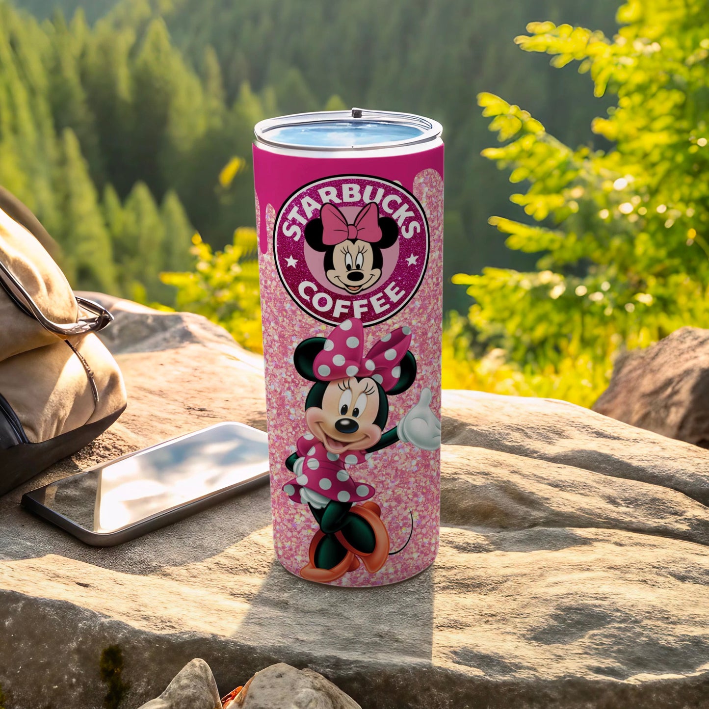Pink Minnie Starbucks Coffee Tumbler Disney Product
