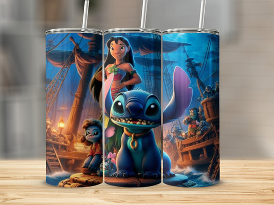 Colorful Characters on Ocean Adventure Travel Tumbler