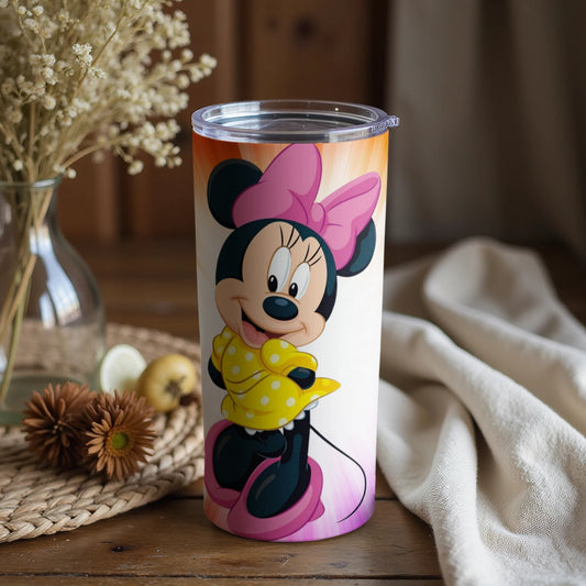 Adorable Minnie Mouse Design Insulated Tumbler Cup