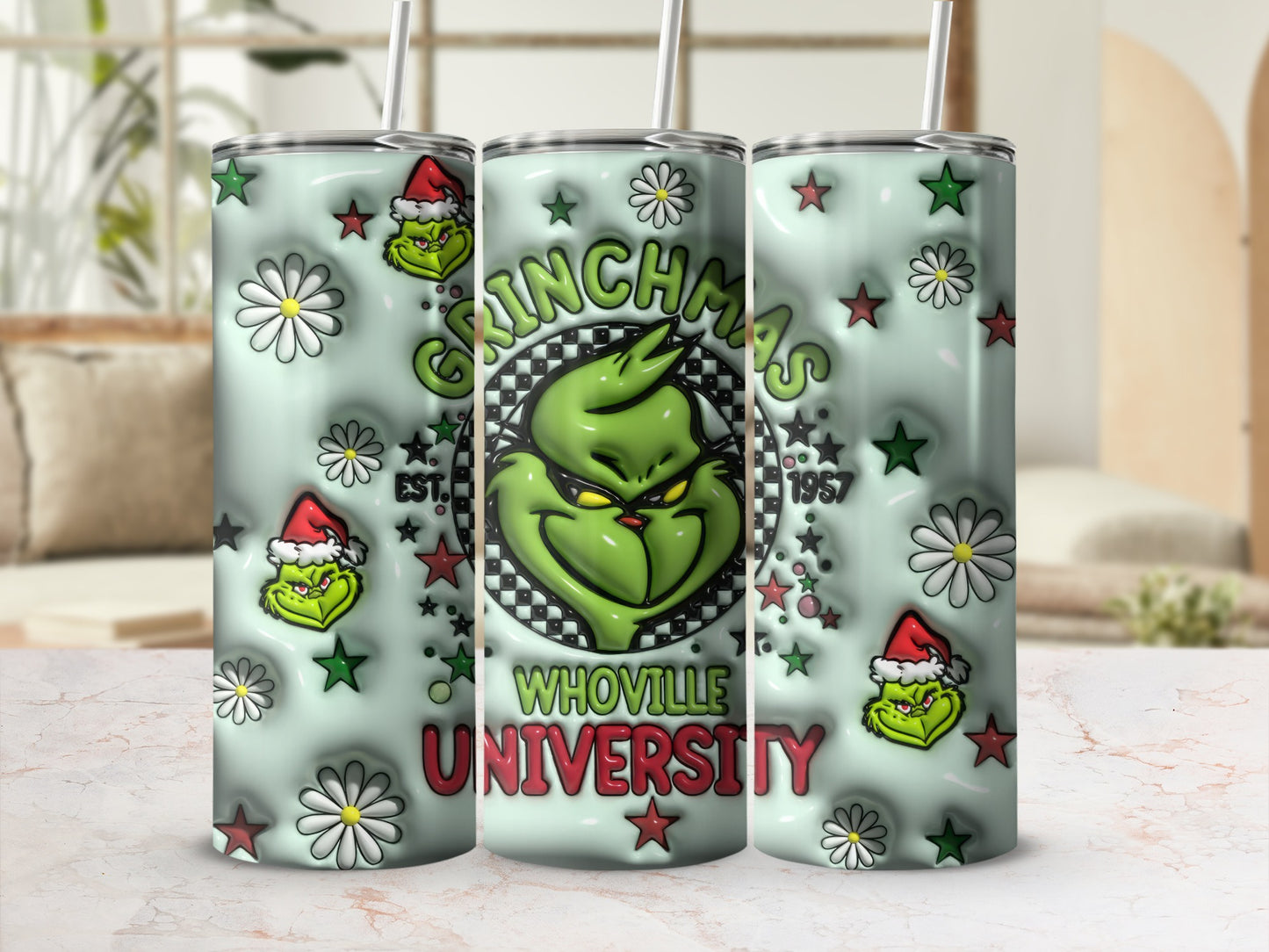 Grinchmas Whoville University Est 1957 tumbler