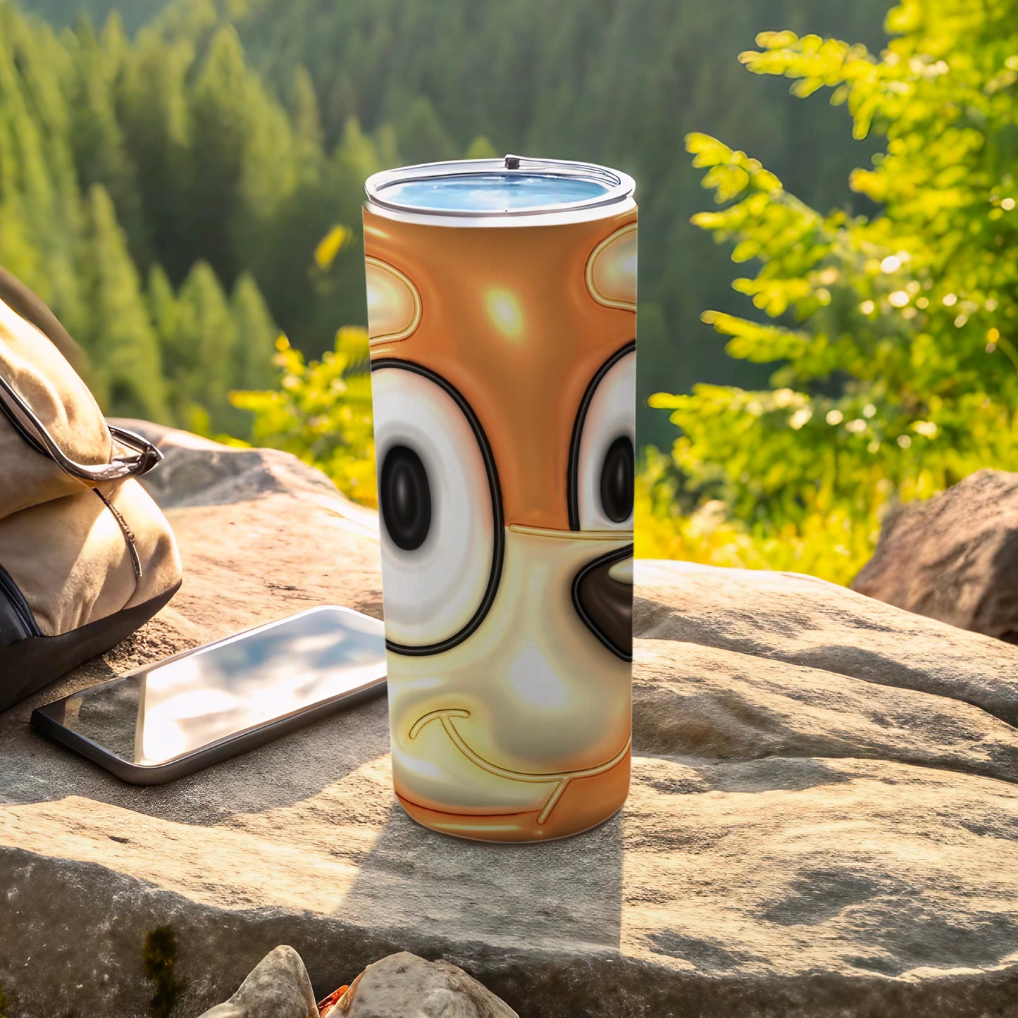 Fun Cartoon Face Insulated Tumbler Perfect for Trips