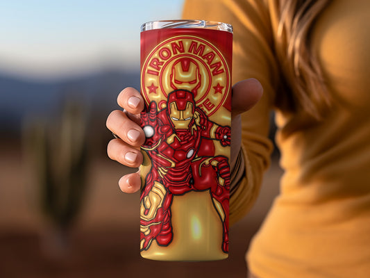 Iron Man Themed Insulated Travel Mug Cup for Fans