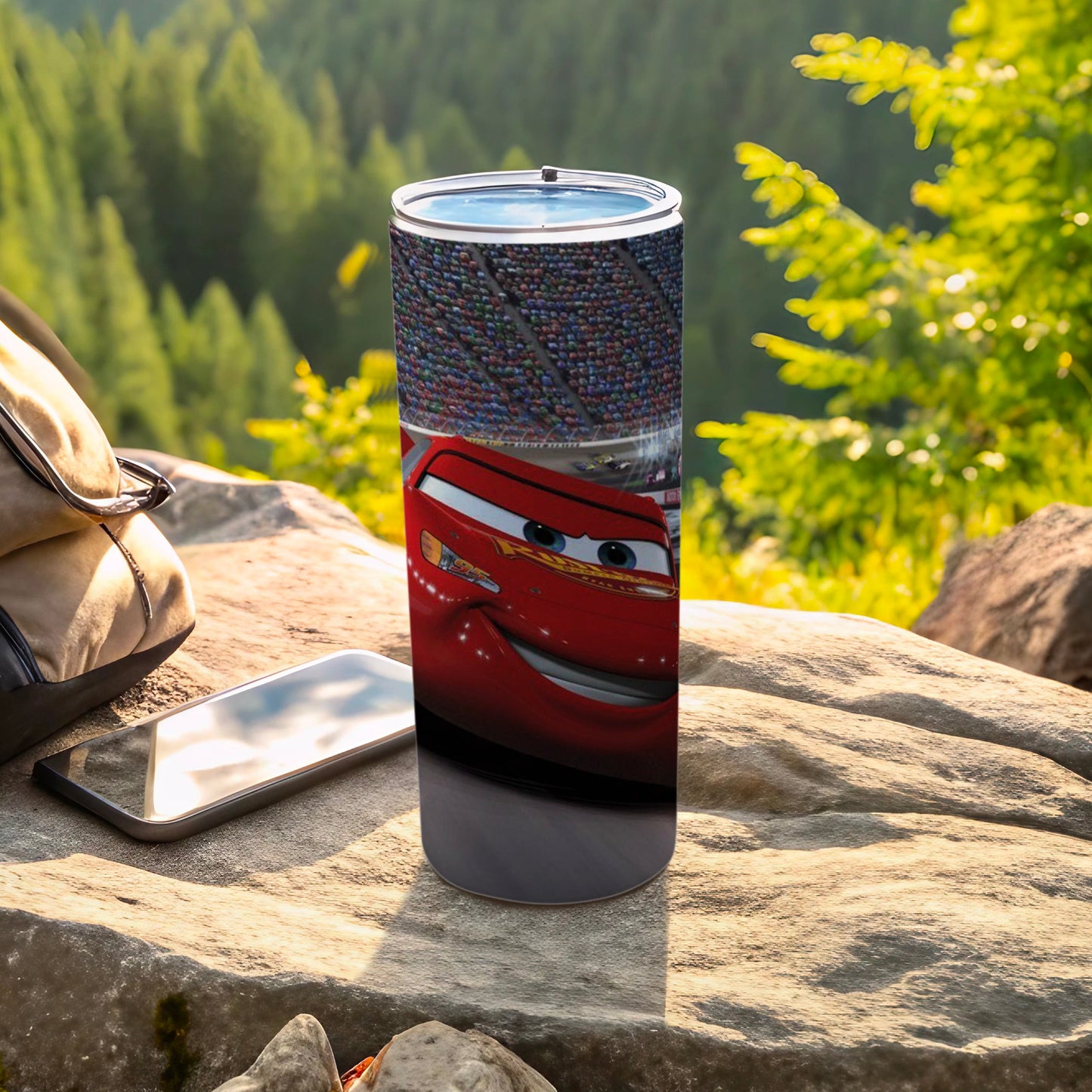 Lightning McQueen Travel Tumbler for Fans and Enthusiasts