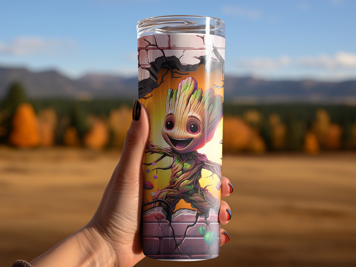 Cute Baby Tree Character Design Tumbler for Fans