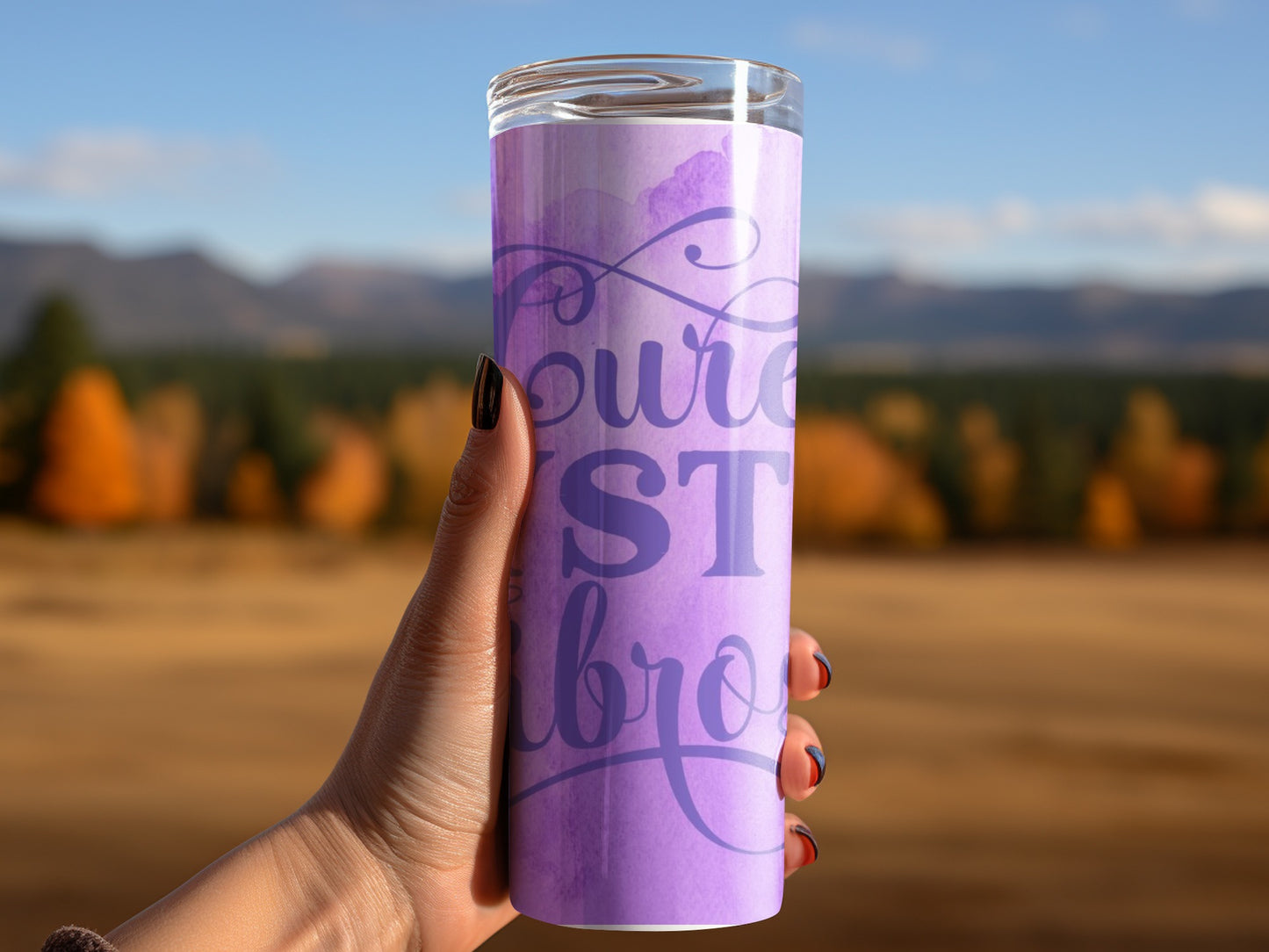You're The Best Tumbler with Purple Design