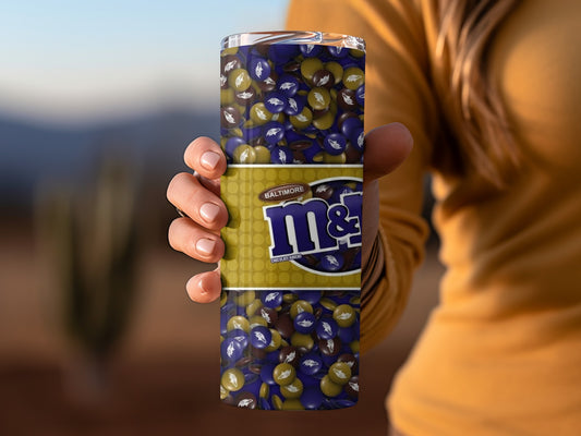 Baltimore Ravens M&Ms Winning Size Patterned Tumblers