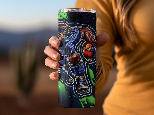 Seattle Seahawks Design Background Green Football Tumblers