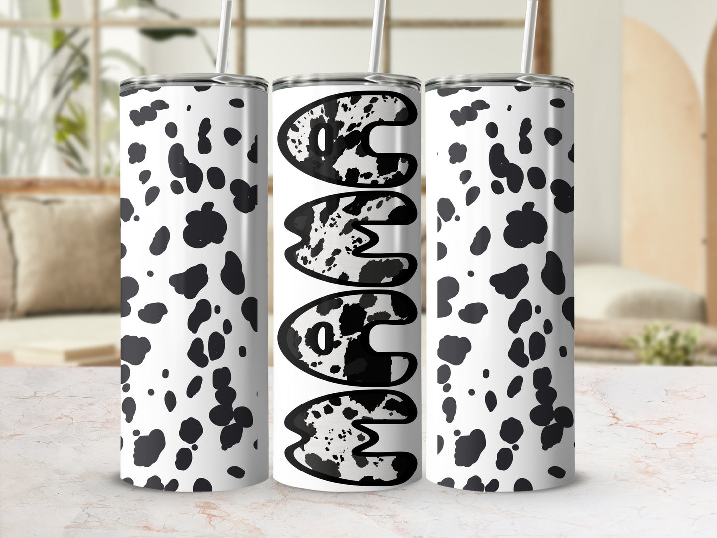Cow Print Tumblers with Cowsome Design Tumbler