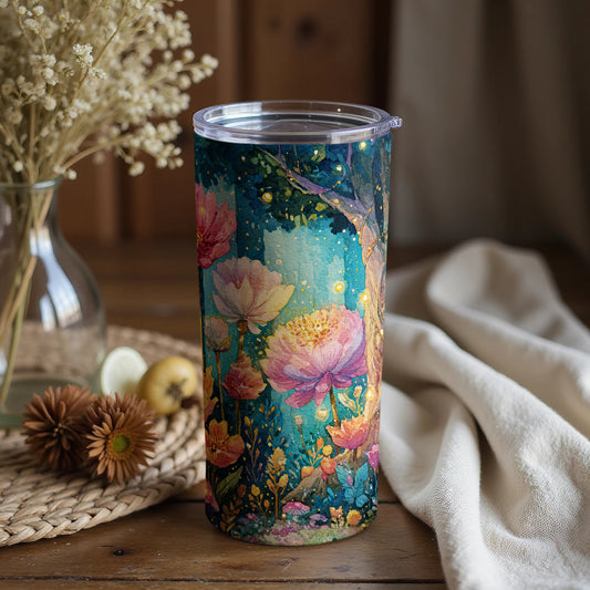 Enchanting Floral Fantasy Insulated Tumbler Cup