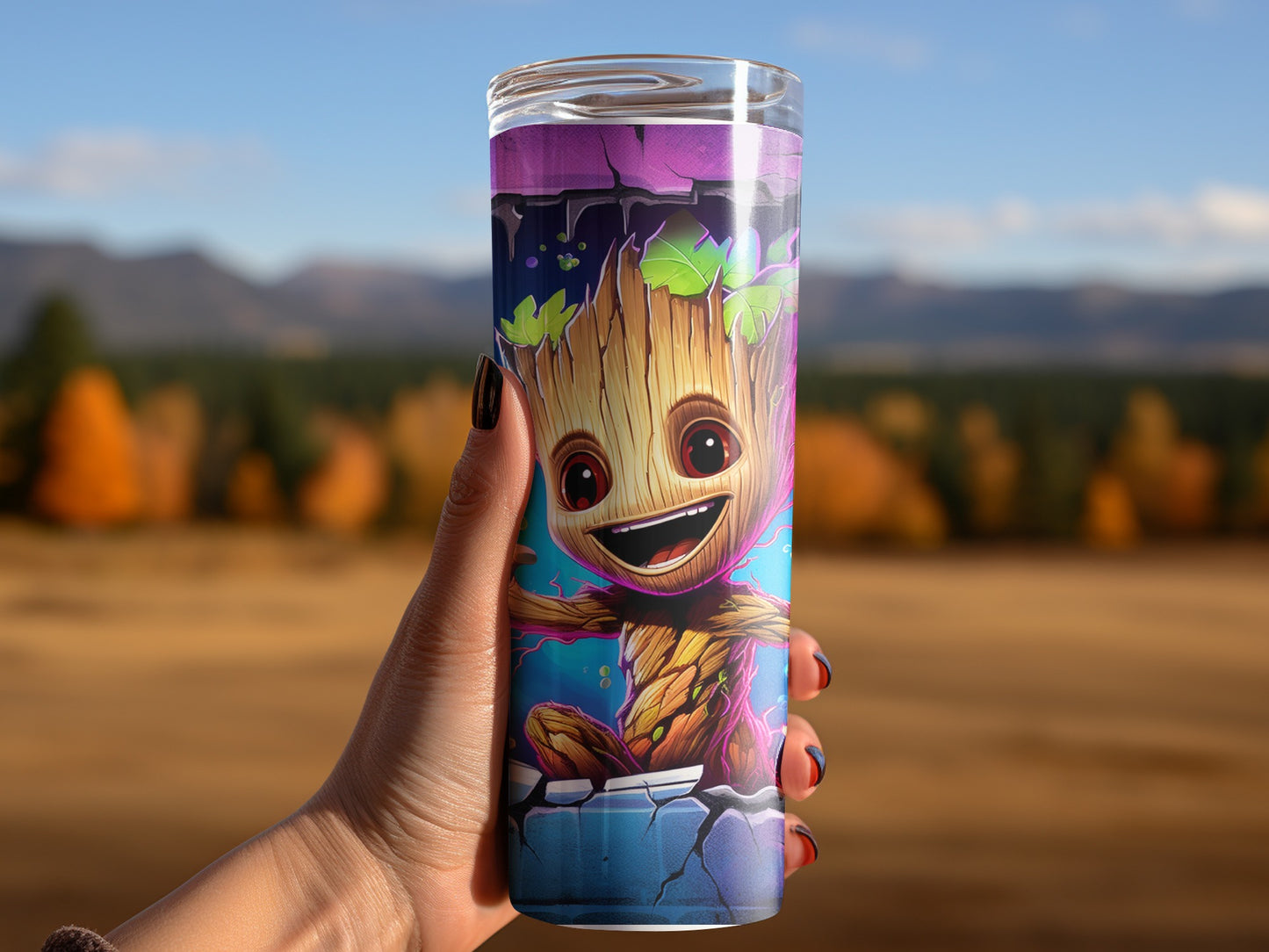 Adorable Baby Tree Character Insulated Tumbler Cup