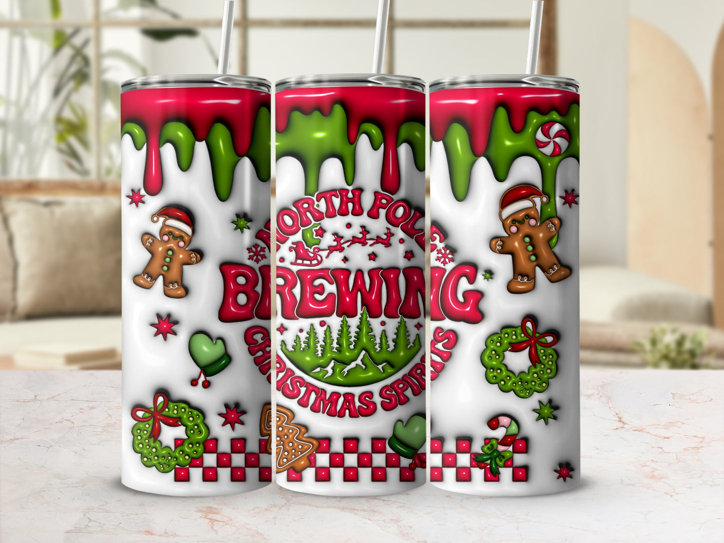 North Pole Brewing Christmas Spirits Tumbler Wrap