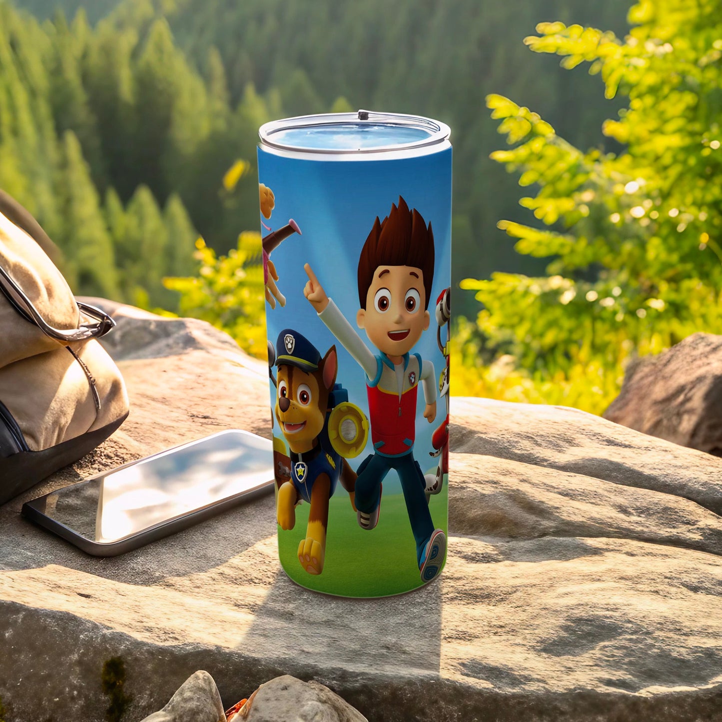 Paw Patrol Themed Travel Tumbler for Kids and Fans