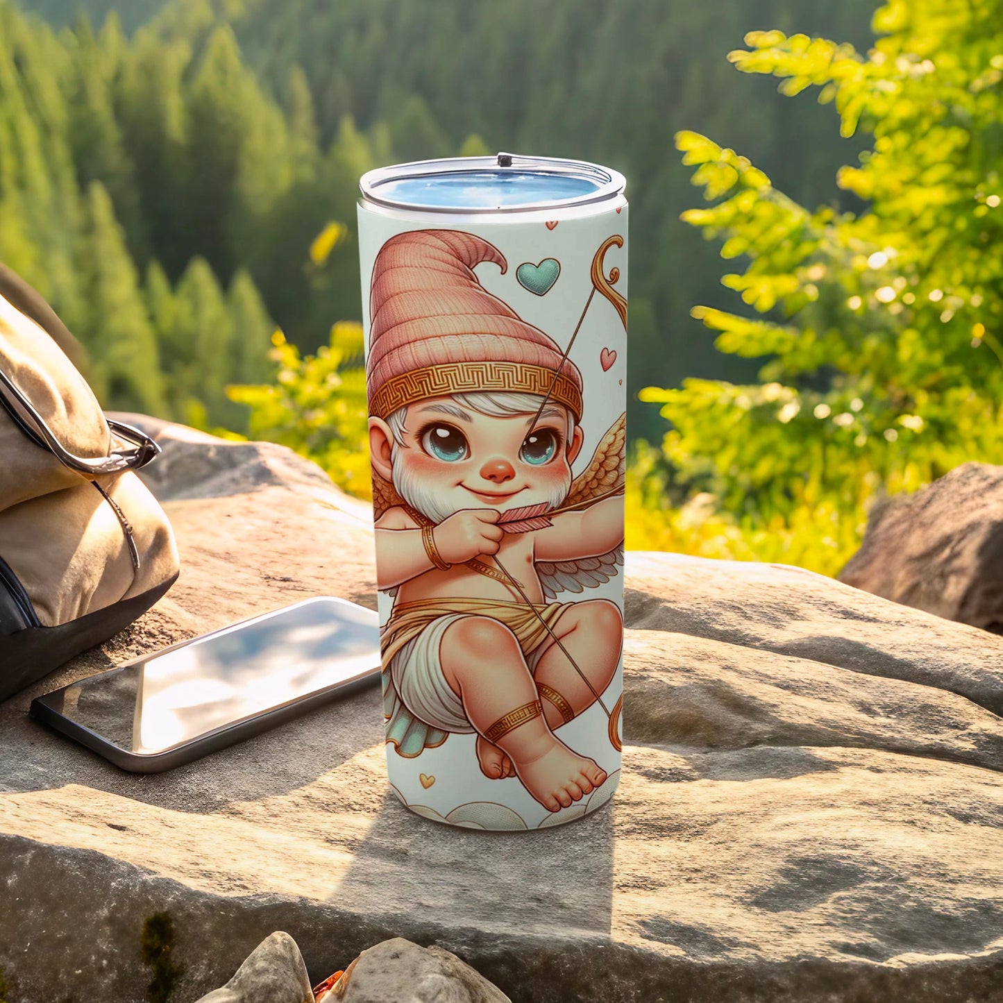 Cute Elf Archer Design Travel Tumbler for Daily Use
