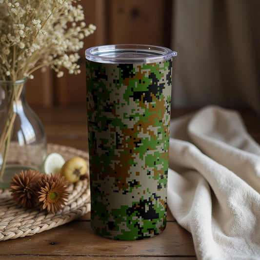 Military Camo Digital Print Tumbler with Lid
