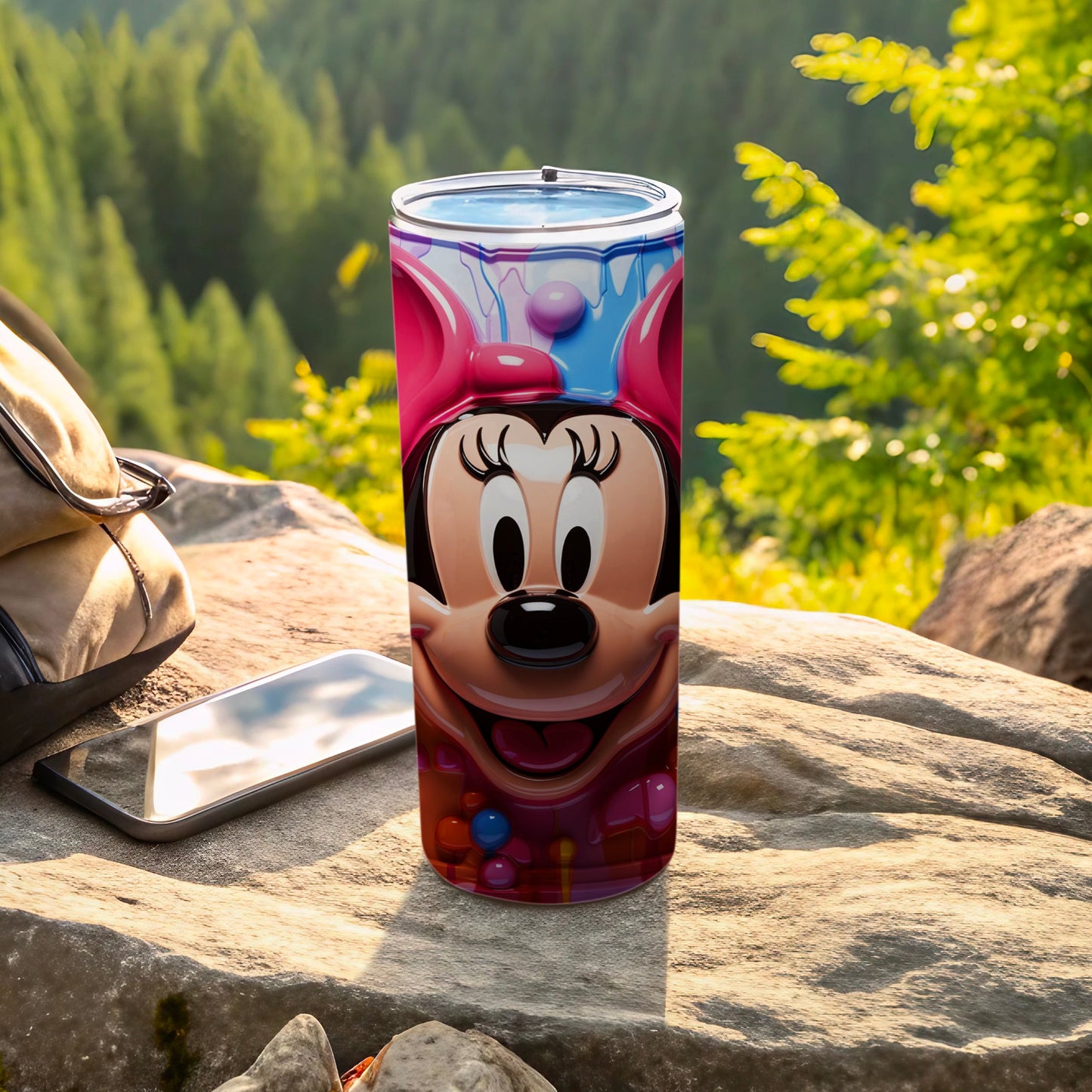 Minnie Mouse Cartoon Design Insulated Travel Mug