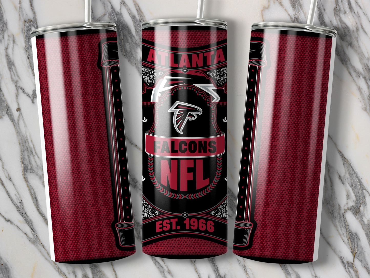 Atlanta Falcons NFL Established 1966 Design Tumbler