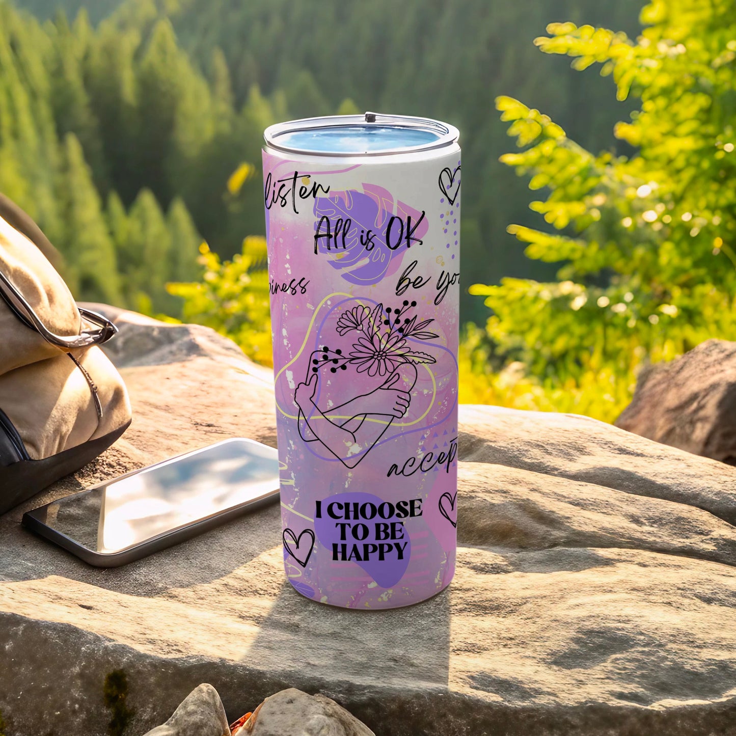 All is OK Be You I Choose To Be Happy Tumbler product type
