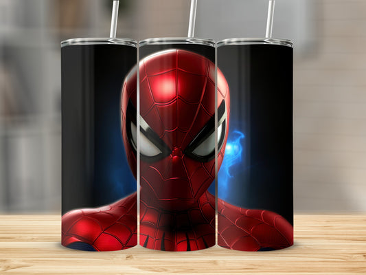 Spider-Man Hero Design Tumbler Cup with Straw