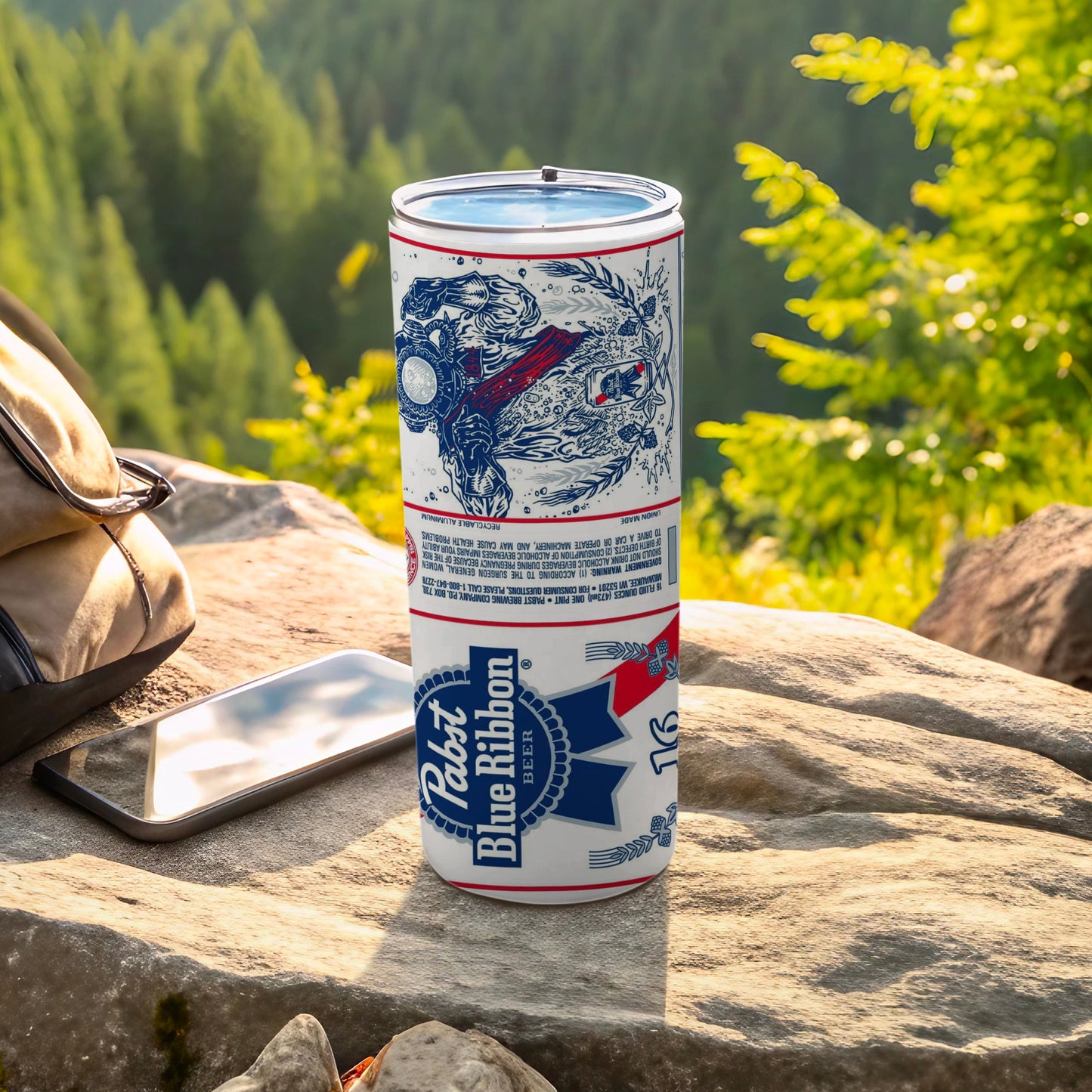 Pabst Blue Ribbon Beer Artistic Design Tumbler product type